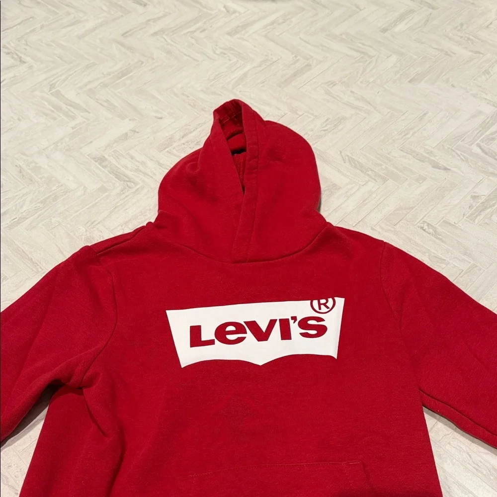 Levi's Red Hoodie, kids small (as 8-10) NWOT